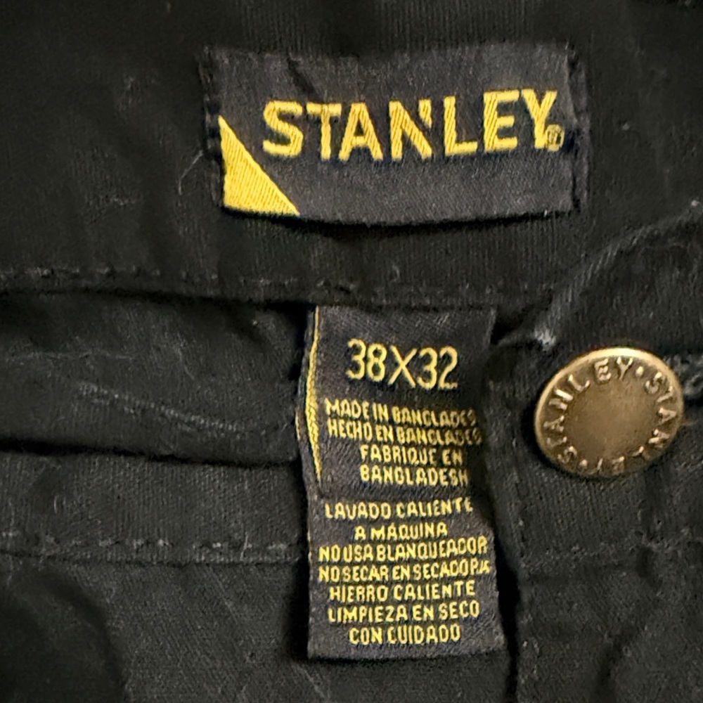Stanley Black Utility Pants, 38x29